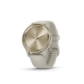 Garmin vivomove TrendCream Gold Stainless Steel Bezel with French Grey Case and Silicone Band