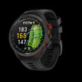 Garmin Approach S70 - 47 mm-Black/Red Ceramic Bezel with Black Silicone Band