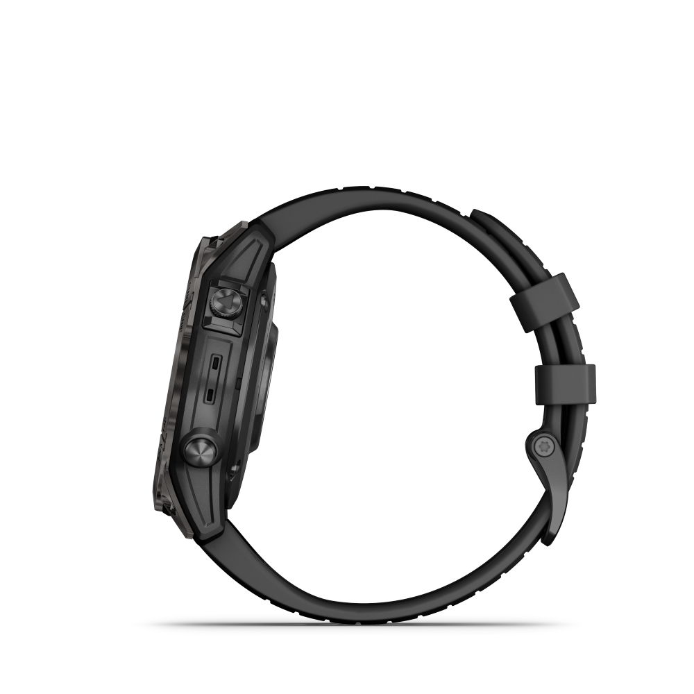 Garmin Fenix 7 Pro Sapphire Solar Edition- Carbon Gray DLC Titanium with Black Band
