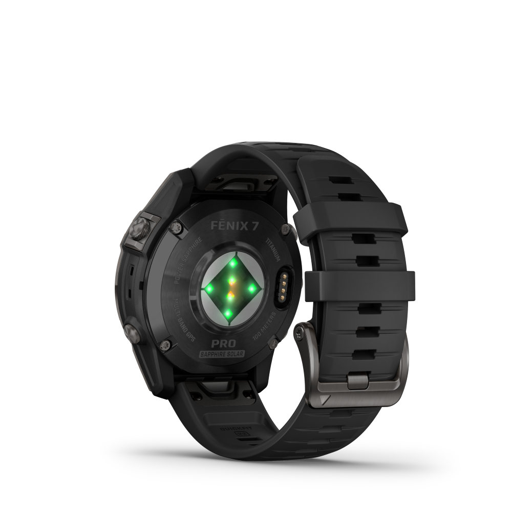 Garmin Fenix 7 Pro Sapphire Solar Edition- Carbon Gray DLC Titanium with Black Band