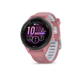 Garmin Forerunner 265SBlack Bezel with Light Pink Case and Light Pink/Powder Grey Silicone Band