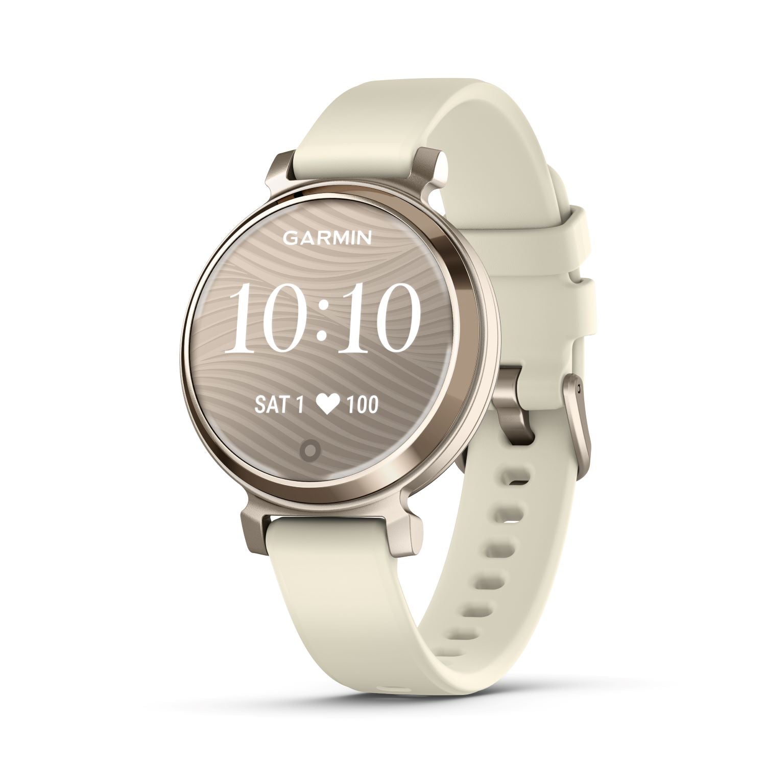 Garmin Lily 2Cream Gold with Coconut Silicone Band