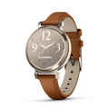Garmin Lily 2 ClassicCream Gold with Tan Leather Band
