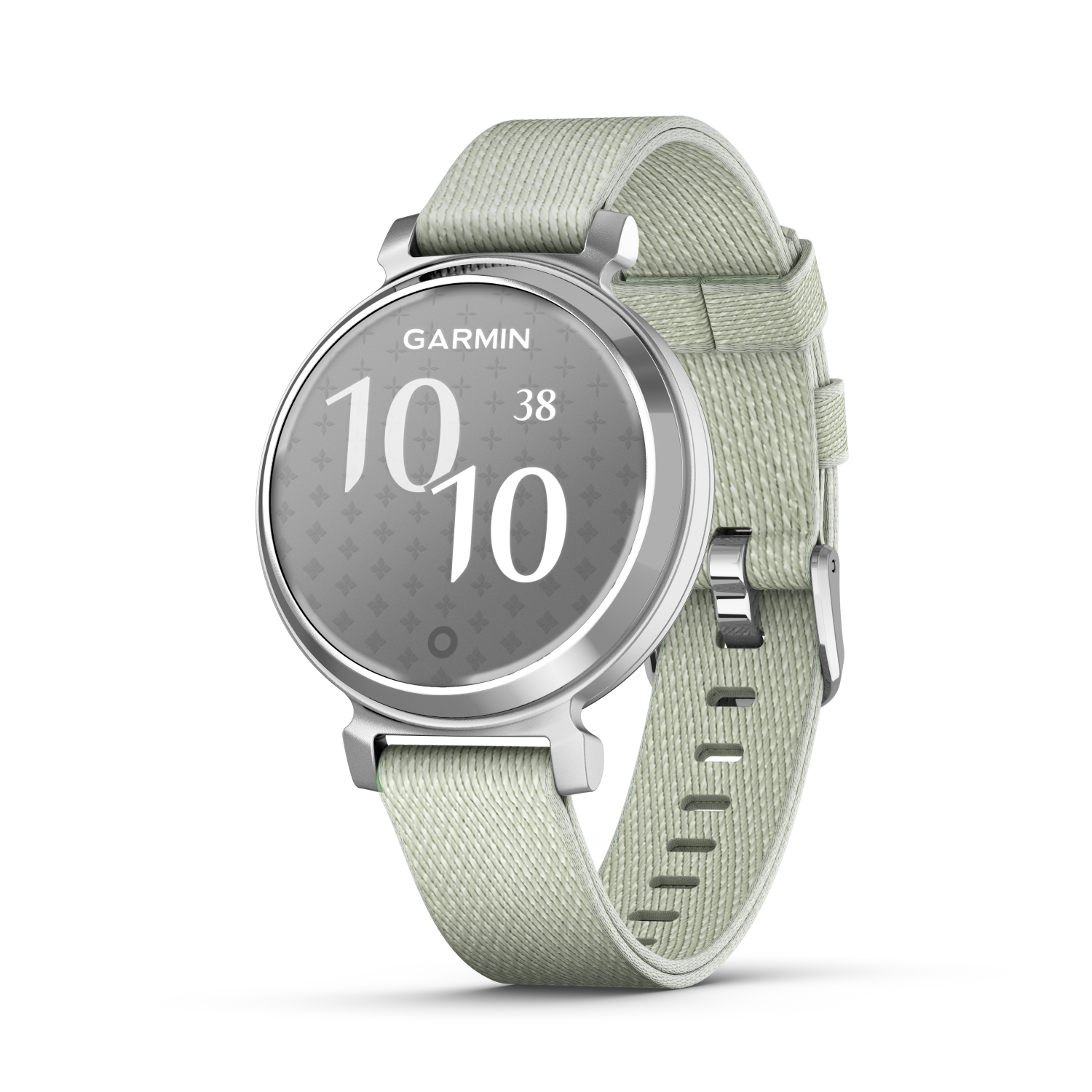 Garmin Lily 2 Premium FabricSilver with Sage Grey Fabric Band