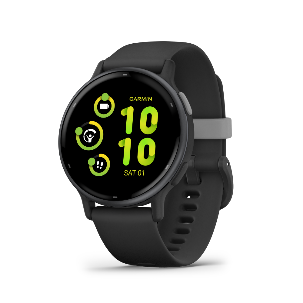 Garmin Vivoactive 5-Cream gold aluminium bezel with ivory case and silicone band