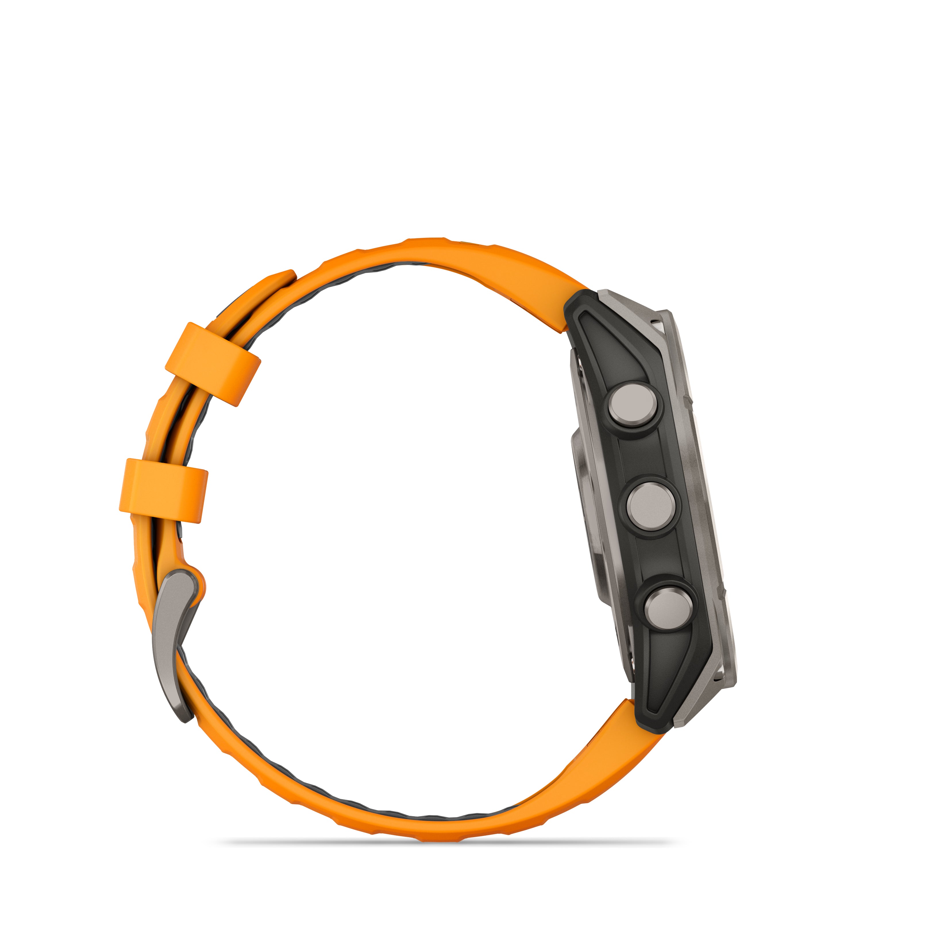Garmin Fenix 8 – 47 mm, Amoled Sapphire-Titanium with spark orange/graphite silicone band