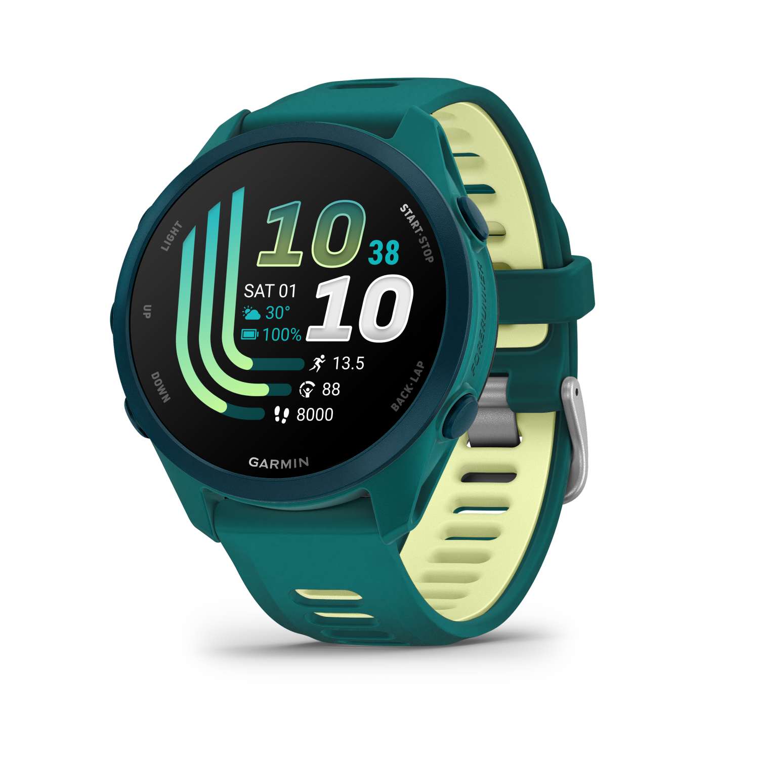 Garmin Forerunner 170 Music GPSTeal Green with Teal Green/Citron Band